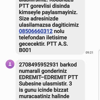 Epttavm Kargo Sorunu