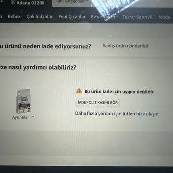 Amazon İade İşlemi Onaylamıyor