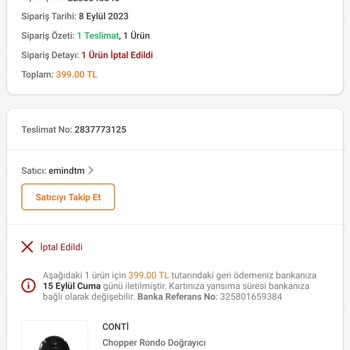 Trendyol Kargoya Verilmeyen Sipariş.