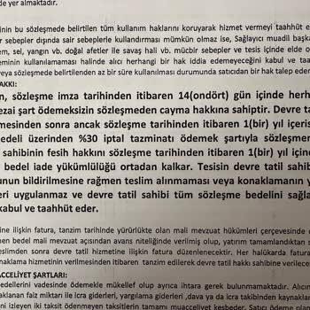 Merada Devre Tatil Cayma Hakkı'nı Kullandırmaması.