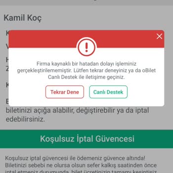 Obilet Bilet Almadığım Halde Para Çekildi