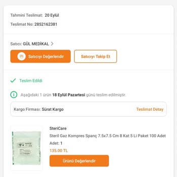 Trendyol Eksik Ürün Gönderdi Kabul Etmiyor
