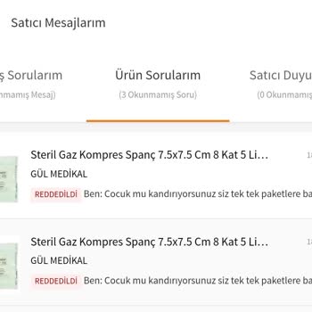 Trendyol Eksik Ürün Gönderdi Kabul Etmiyor