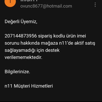N11 Klonlanmış IMEI Li Telefon Satıyor