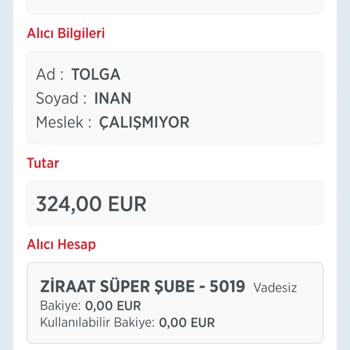 Ziraat Bankası Ziraat İnternet Bankacılığı Western Union Hatası