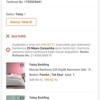Yataş'ın Gönderilmeyen Ürünleri