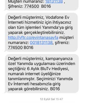 Vodafone Net Ev İnterneti Kampanyası Blutv Hediye Kodu Sorunu