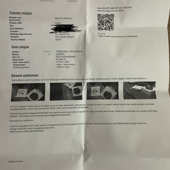 KVK Media Markt Ten Alınan Huawei Kulaklık