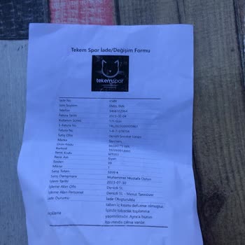 Tekemspor Skechers Ayakkabı Değişim Yapılmadı