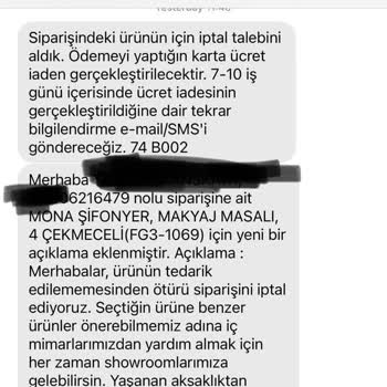 Vivense Siparişimi İptal Etti