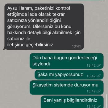 hepsiJET Siparişim Getirilmedi Ve Yalan Bilgi Verildi