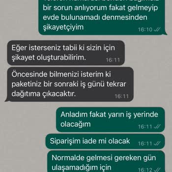 hepsiJET Siparişim Getirilmedi Ve Yalan Bilgi Verildi