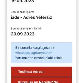 AGT Kurye (aynigunteslim.com) Gelme Süreci Uzaması