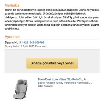 Amazon'dan "Prime Fırsatı" Olarak Sunulan Ürün İptal Edildi.