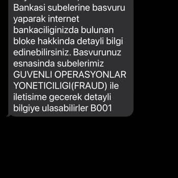 Ziraat Bankası Banka Hesabıma Fraud Blokesi Konulması
