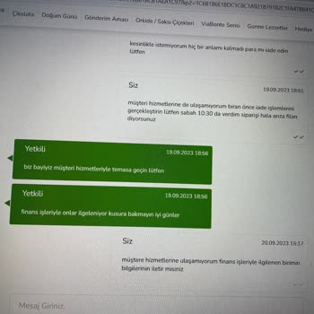 Çiçek Sepeti Ürünün Teslim Edilmemesi