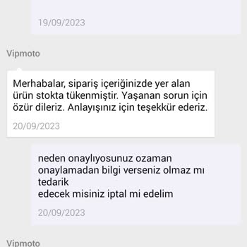 N11 Vipmoto Stokta Olmayan Ürün Hala Satışta