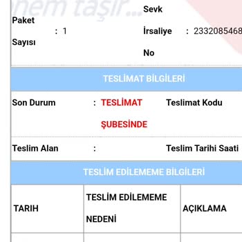 Aras Kargo Sürekli Evde Yok Yalan Beyanı