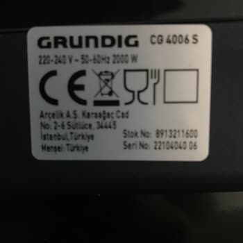 Grundig Tost Makinesi Teflon Boya Atığı Ve Çizilmesi