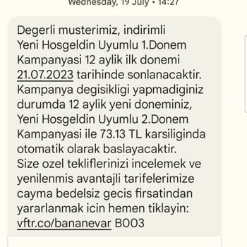 Vodafone Cep Her Ay Fazla Ücret Almakta