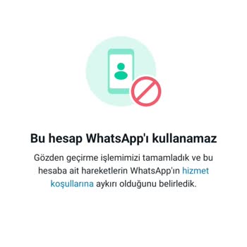 WhatsApp'ım Bloke Oldu