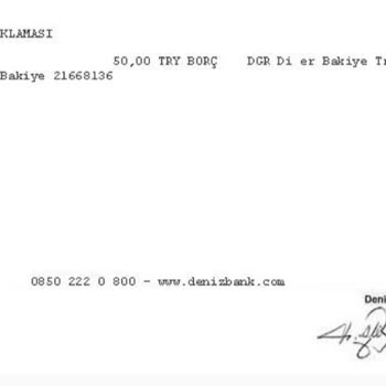 Denizbank Yatırım Hesabından Para Çekilmesi