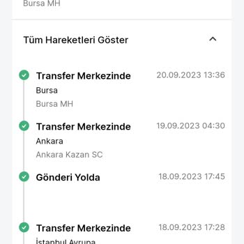 Trendyol Express Kargomu Teslim Etmeden Başka Şehre Gönderiyor
