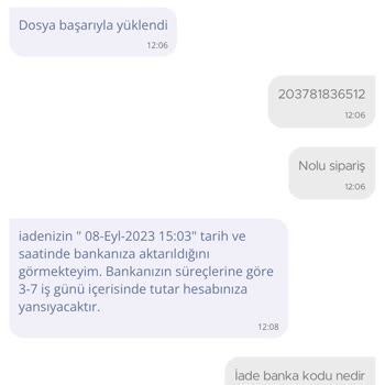 N11 İptal Ettiğim Siparişin İadesini Vermiyor