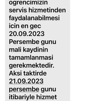 Ted Okulları Aliağa Servis Hizmetleri