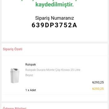 Rulopak Firması Çöp Kovası Siparişi İlgisizlik