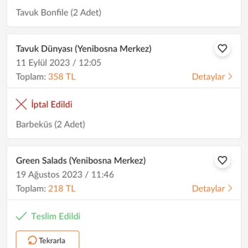 Trendyol Yemek Greensalads Siparişimin İadesini Alamıyorum