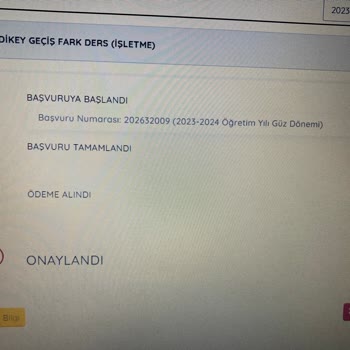 Anadolu Üniversitesi DGS Kayıt Onayı