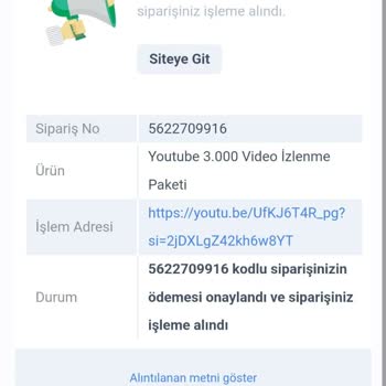 Takipsatinal.com'dan Aldığımız Görüntülenmeler Gelmedi
