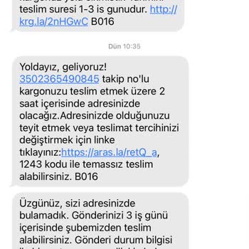 Aras Kargo Aydınlı Şubesinin Müşterilerini Mağdur Etmesi