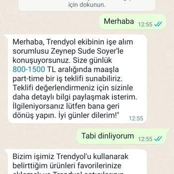 Parttime İş Trendyol Adına İş Teklifi