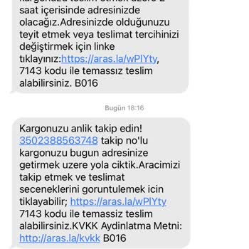 Aras Kargo Dağıtıma Çıkmasına Rağmen Kargomu Teslim Etmedi