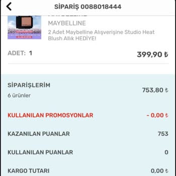 Watsons Ürünlerim Elime Geçmedi