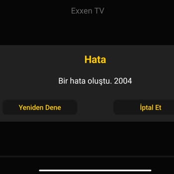 Exxen Hata Kodu 2004