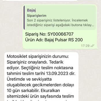 eKuralkan E Kuralkan Motor Siparişi