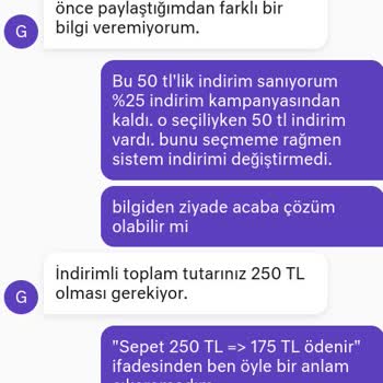 GetirYemek Kampanya Üzerinden Problem
