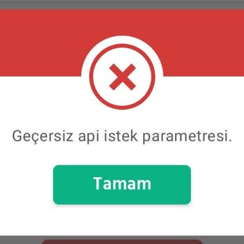 Obilet Geçersiz İstek Parametresi Uyarısı
