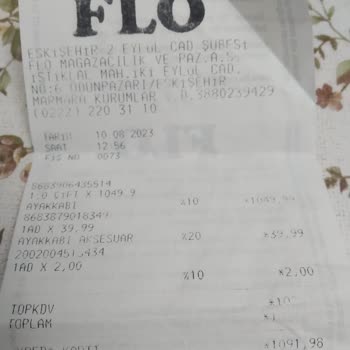 FLO Mağazası Müşterisini Mağdur Etmiştir