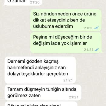 İhya Giyim Ürünün Kalitesizliği Ve Kötü Müşteri Hizmetleri