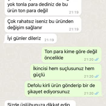 İhya Giyim Ürünün Kalitesizliği Ve Kötü Müşteri Hizmetleri