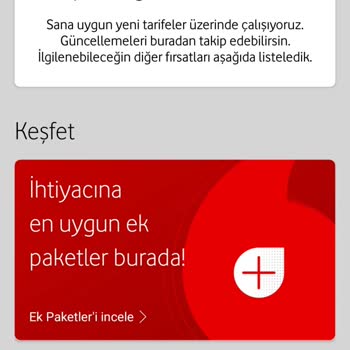 Vodafone Faturalı Tarife Sunamıyor