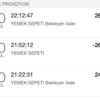 Yemeksepeti Sipariş İptal Silsilesi
