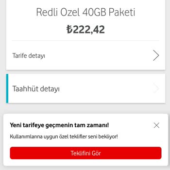 Vodafone Tarife Değişikliğinde Yapılan Tekrar Tekrar Yanlışlık