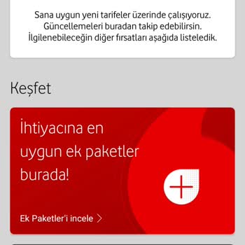 Vodafone Geçebileceğin Tarife Bulunamadı