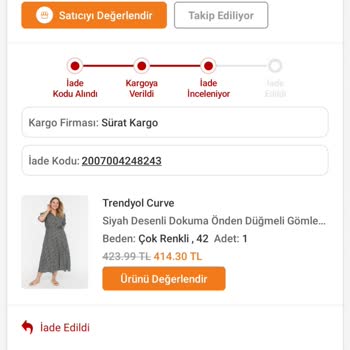 Trendyol İade İncelenme Süresinin Uzaması