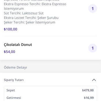 Starbucks Coffee Teyitsiz İşlem Yapılması